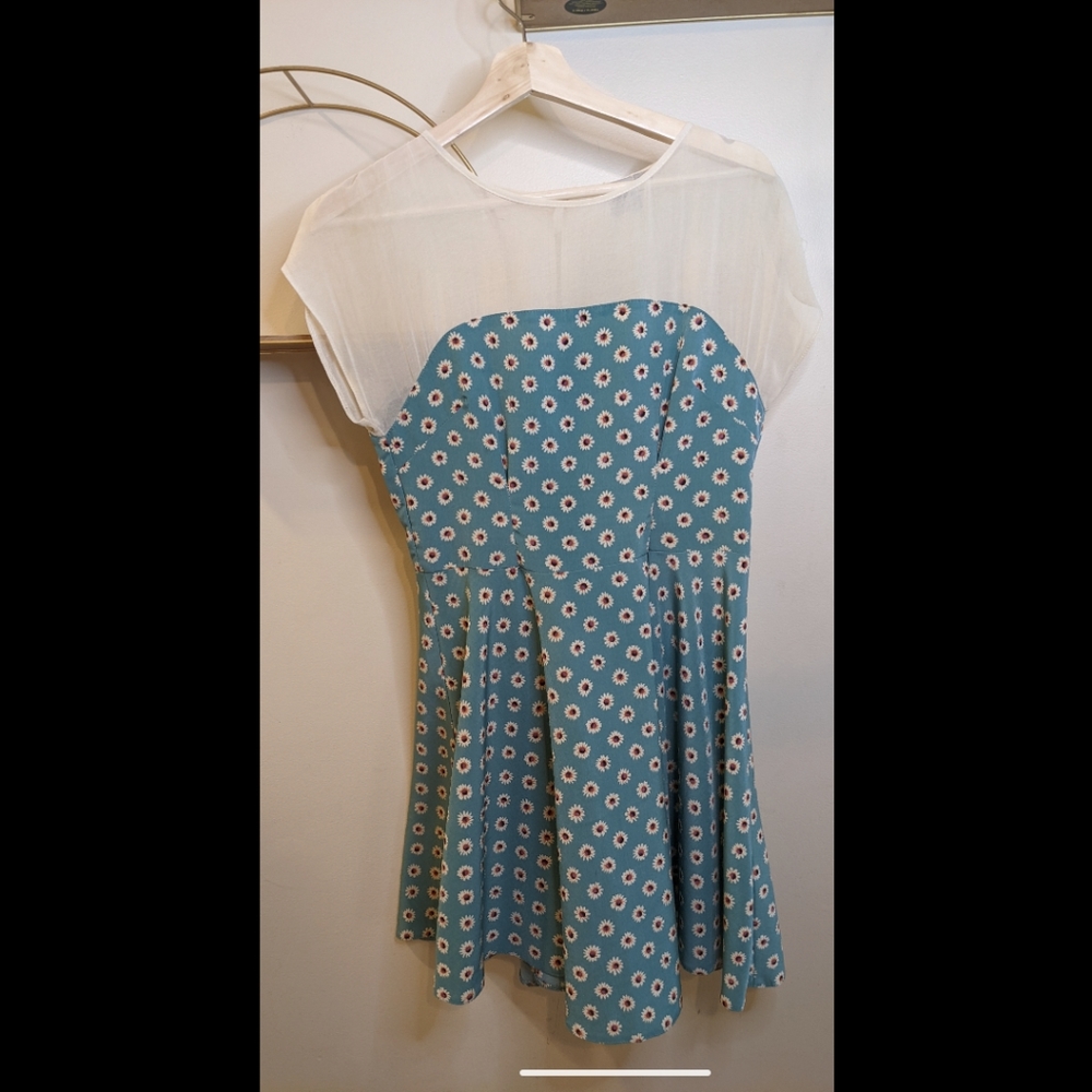 ASOS Green Daisy Swing Dress
